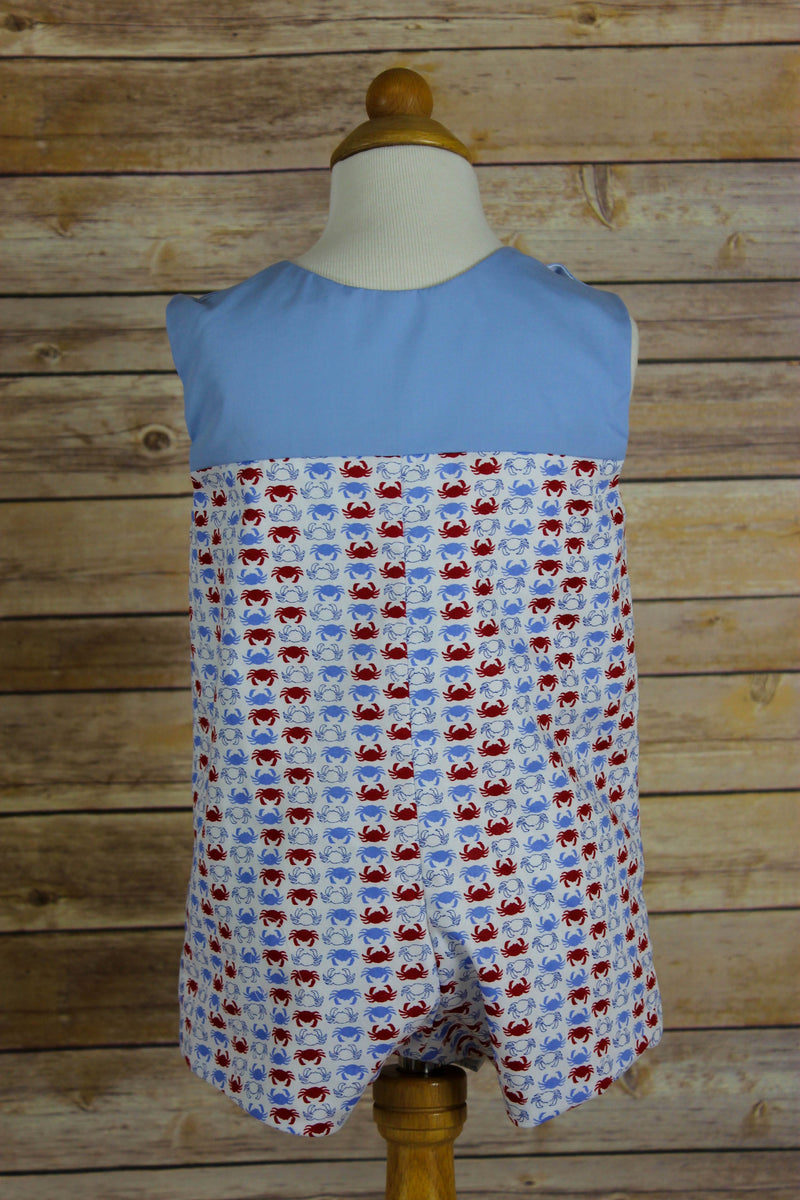 Bill Romper-Blue Flannel Check main image 1