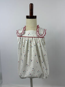 Haley Bubble Trim - Red Blue Navy Star