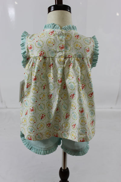 Lottie Girl Ruffle Set - Nautrical Seafaring