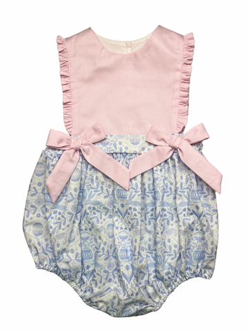 Elizabeth bubble with Bow - Blue Bunny