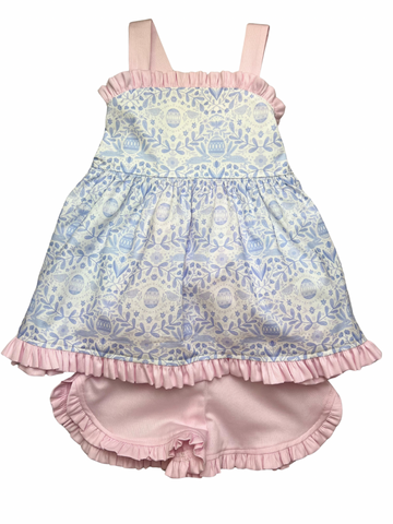 Charleston Girl Bloomer Set - Blue Bunny