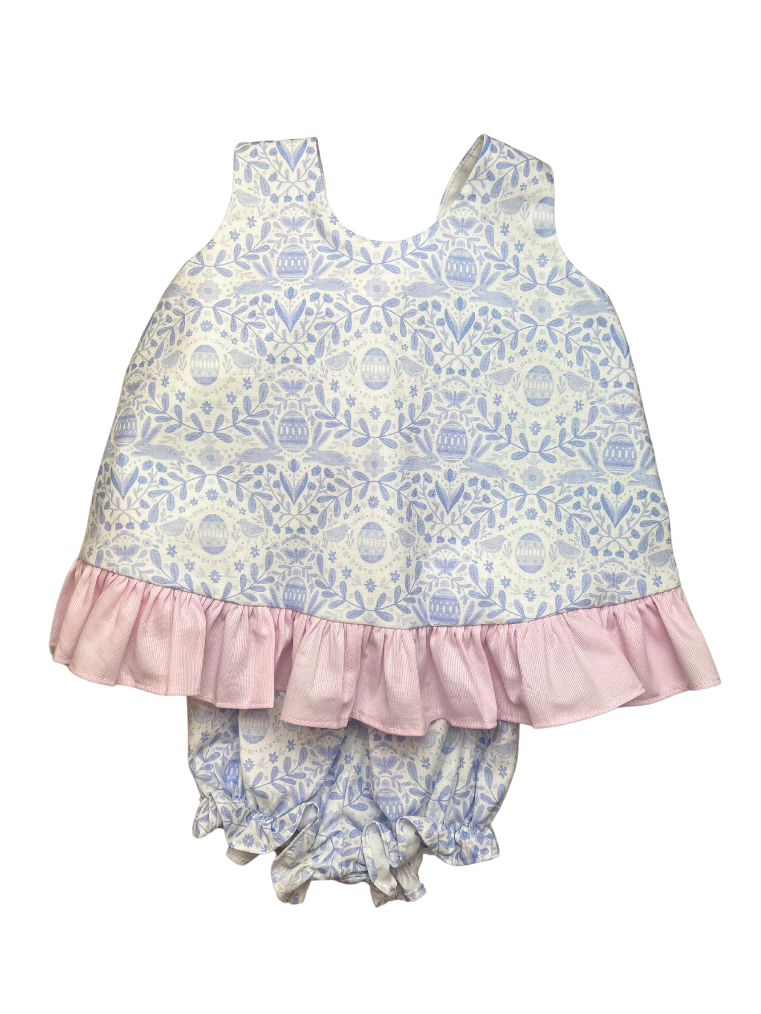 Olivia Girl Bloomer Set - Blue Bunny