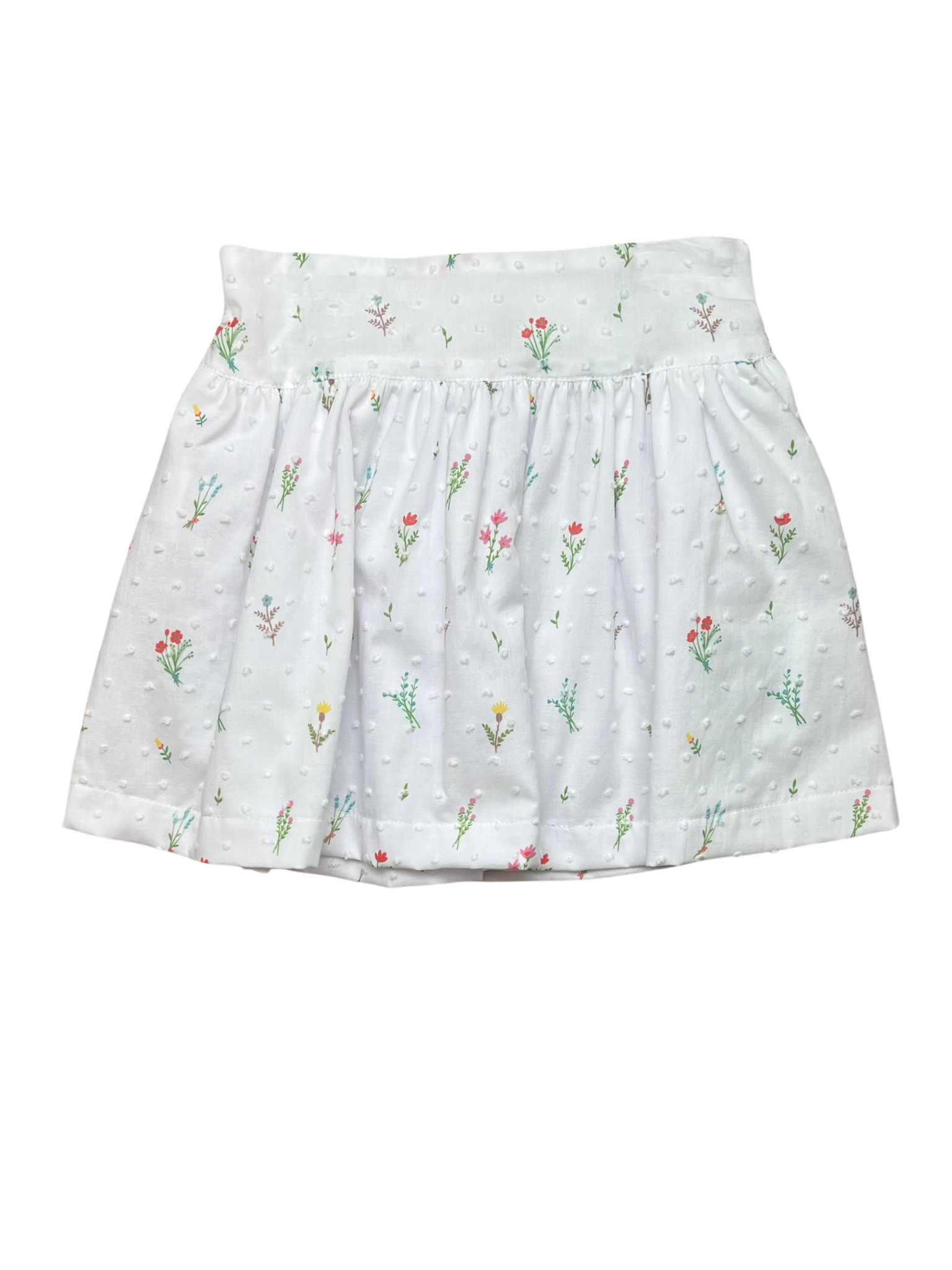 Hazel Skirt - Flower Swiss Dot