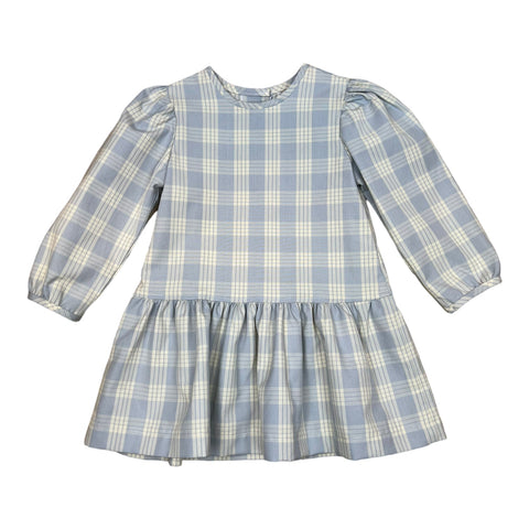 Layla Dress- Blue White Plaid