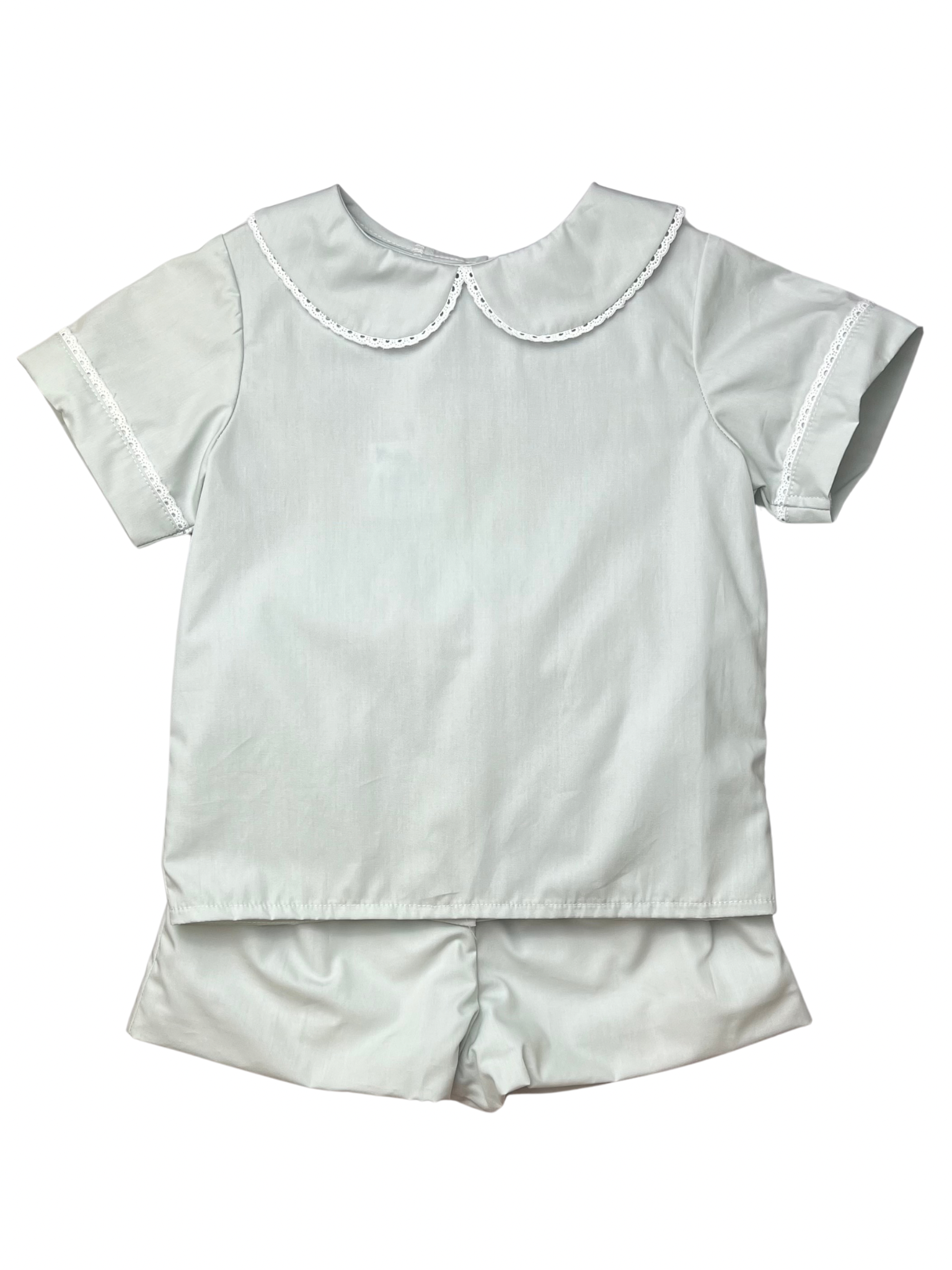 Tyler Boy Short Set - Mint Pima