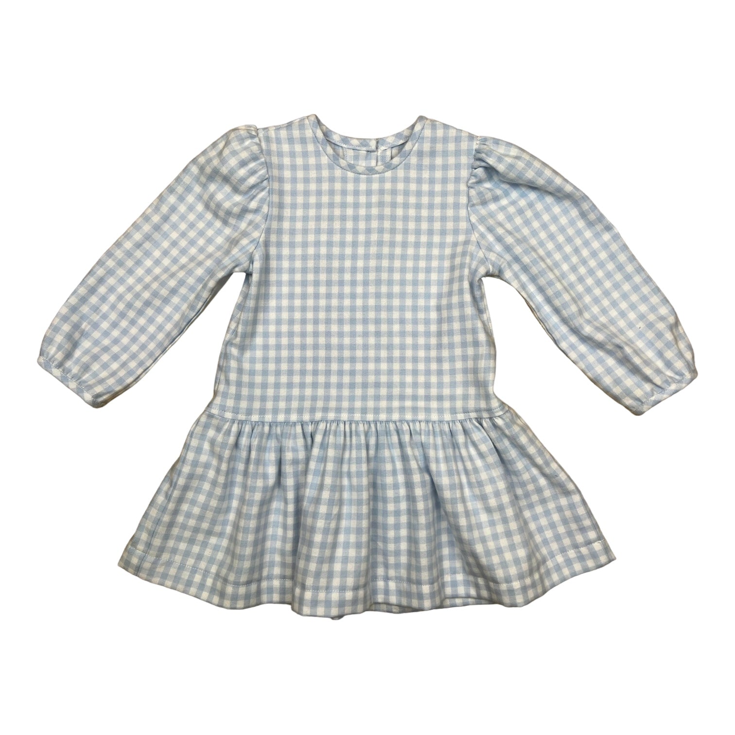 Layla Dress l/s - Blue Flannel Check