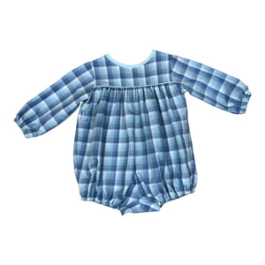 Andrew Bubble l/s - Dusty Blue Plaid