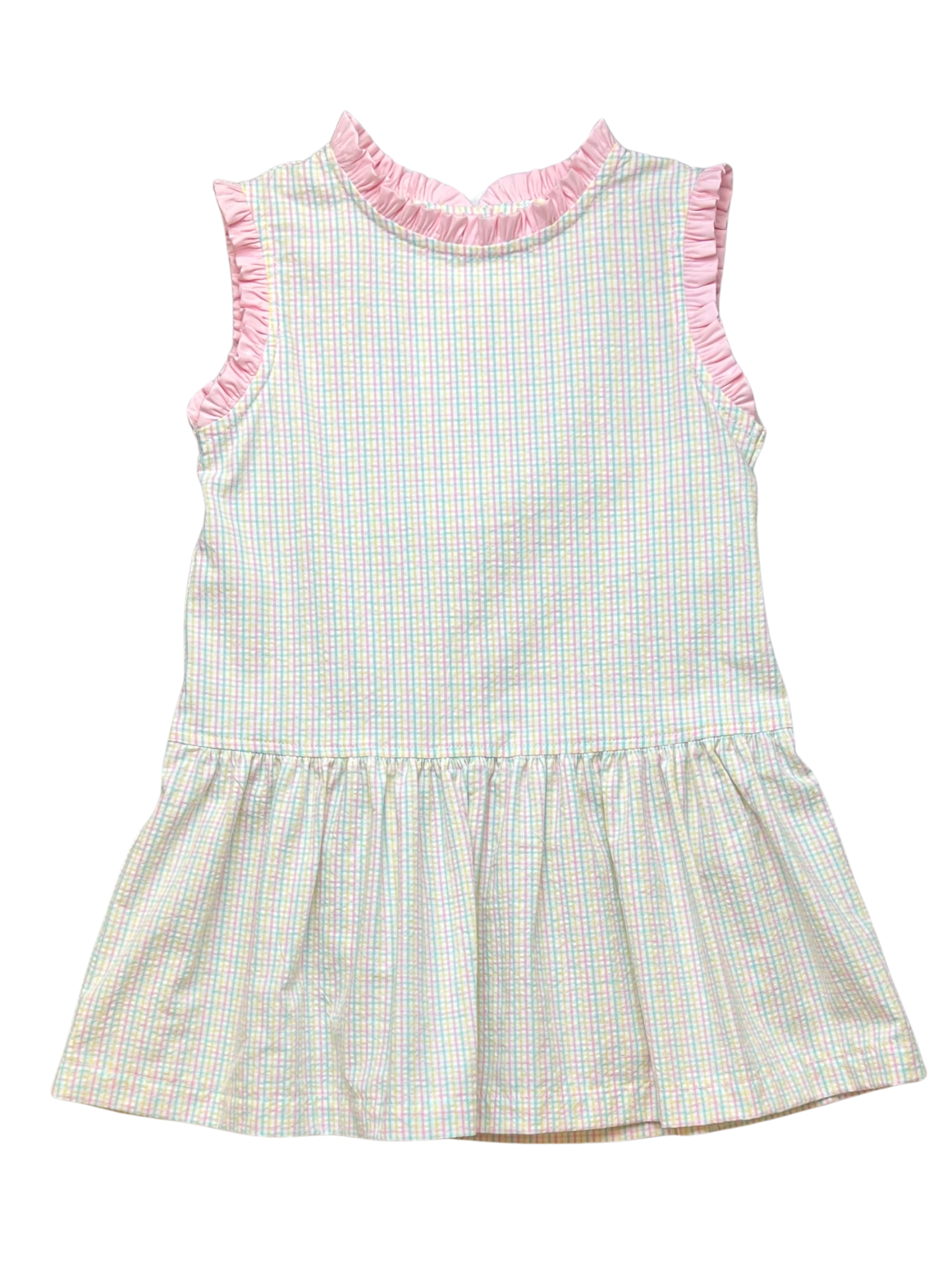 Dropwaist Allie Dress- Pastel Plaid