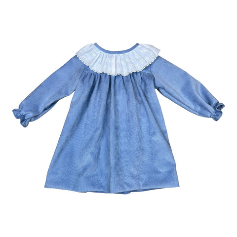 Christy Dress l/s - French Blue Cord