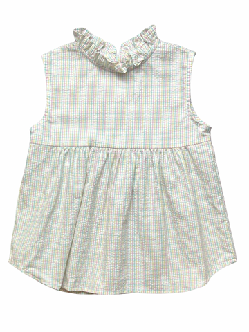 Emma Top - Pastel Plaid