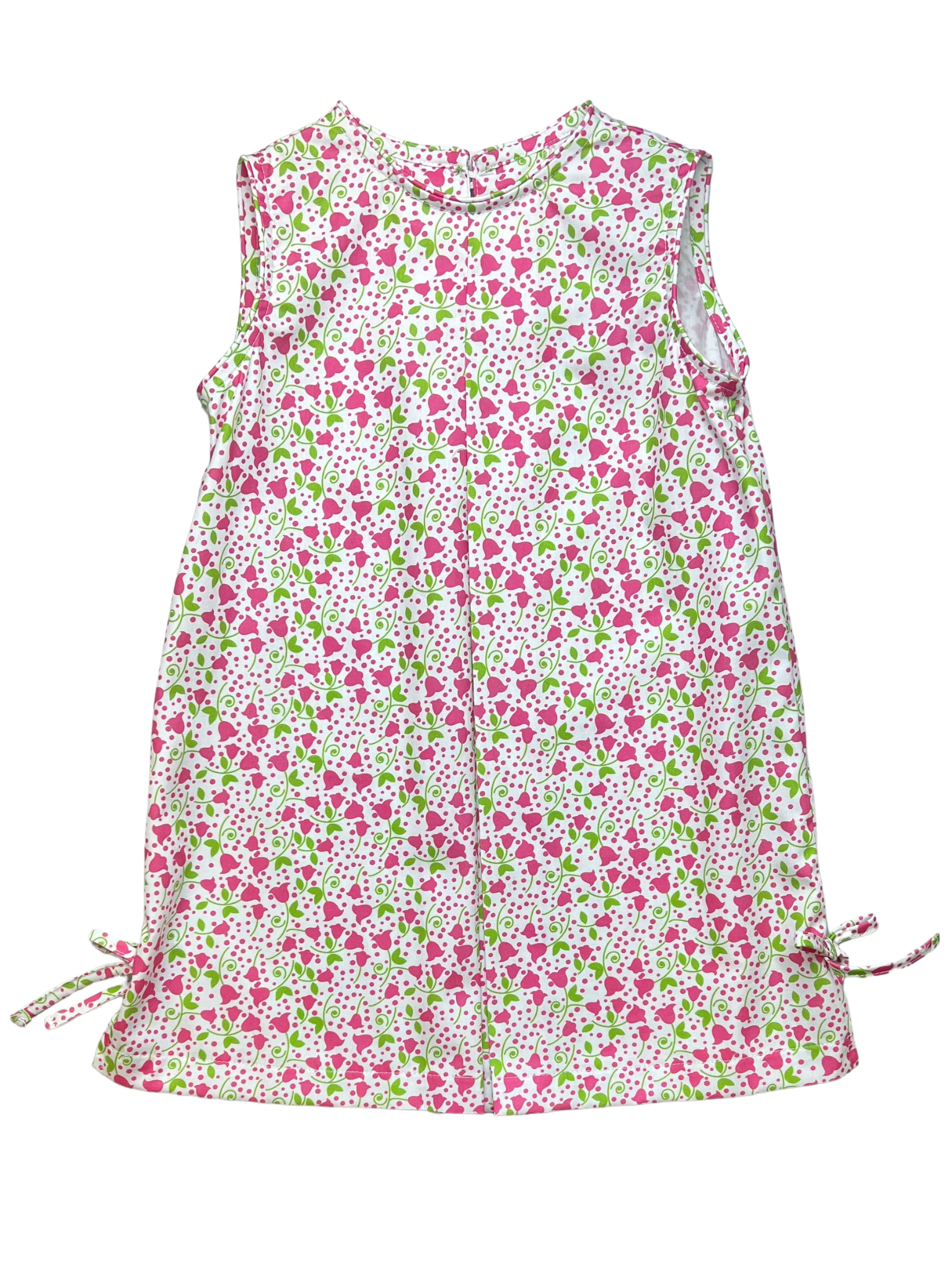 Emily Dress - Pink Flower Vine