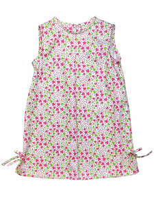 Emily Dress - Pink Flower Vine