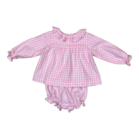 Katie Bloomer Set - Pink Flannel Check