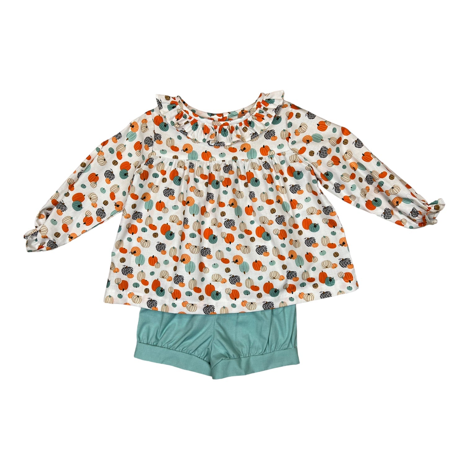 Katie Band Short Set l/s  - Pumpkin