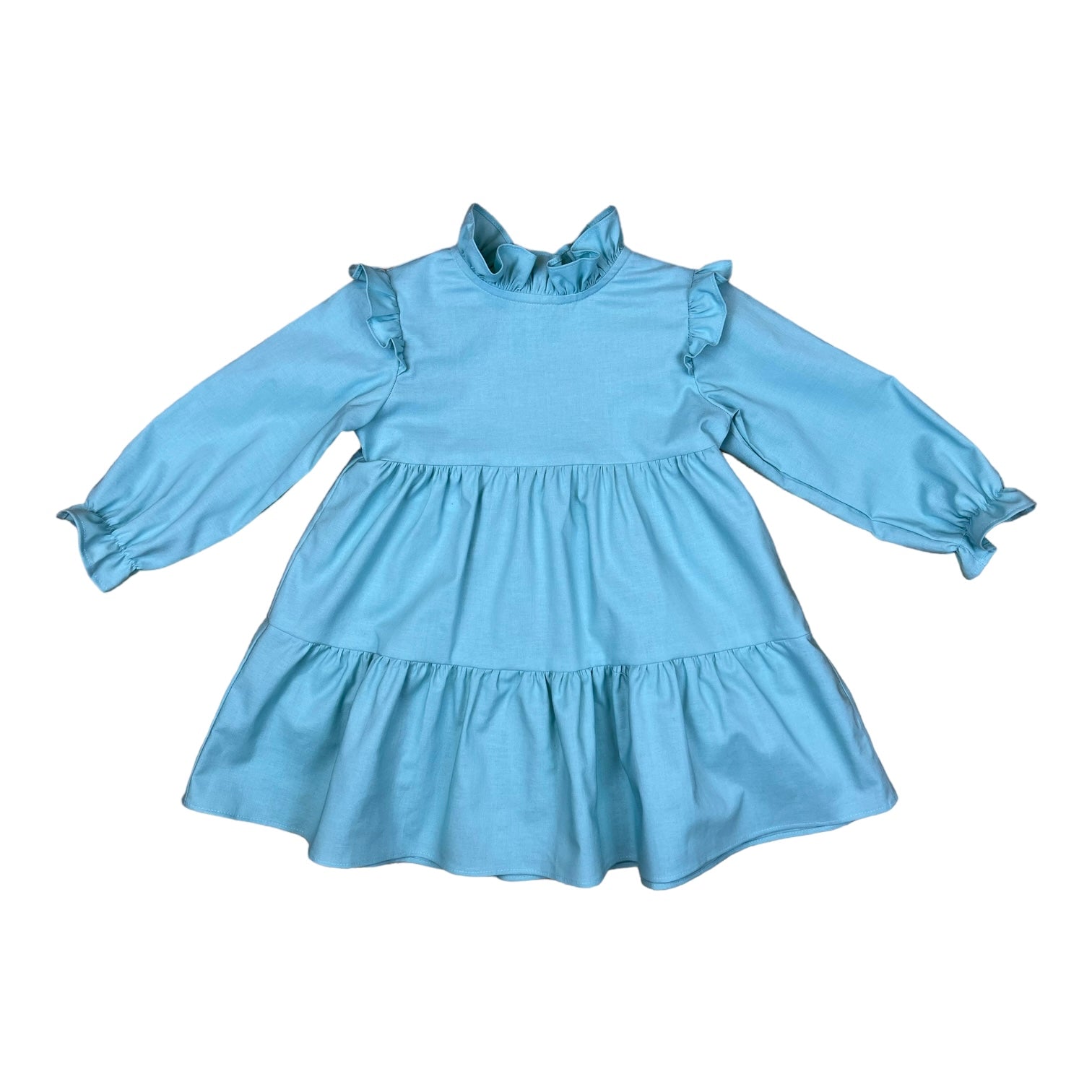 Gwendolyn Dress l/s - Pumpkin Aqua