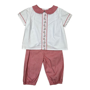 Mac Bloomer Pant Set  - Red Hountooth