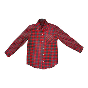 Button Down Shirt - Red Plaid