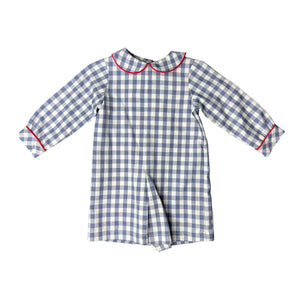 Bill Boy Romper l/s - Slate Check