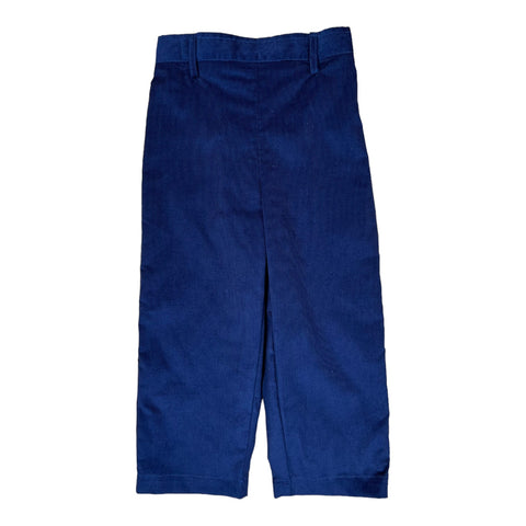 Flat Pant - Navy Cord