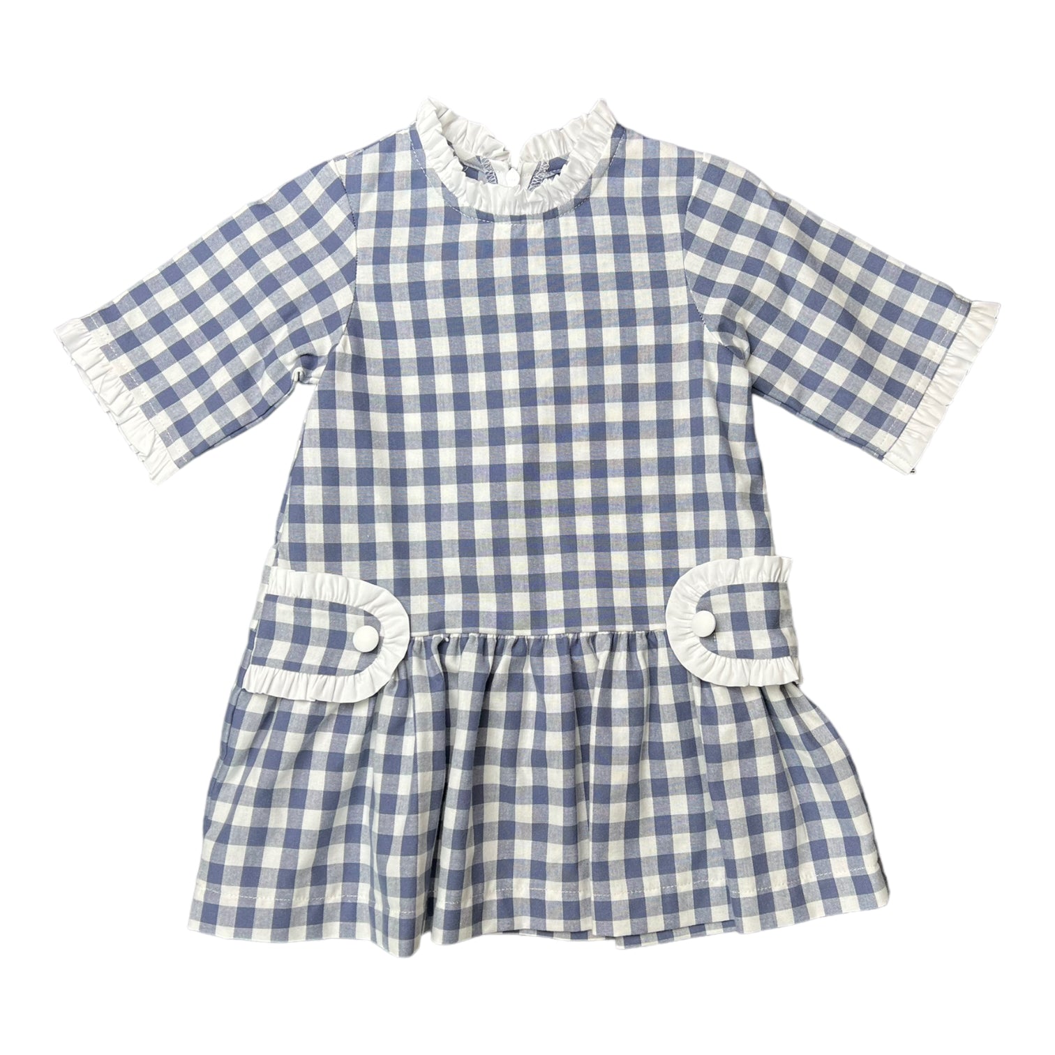 Jenny Dress - Slate Check