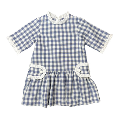 Jenny Dress - Slate Check