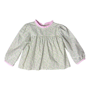 Bethany top l/s-bias -Spring Floral