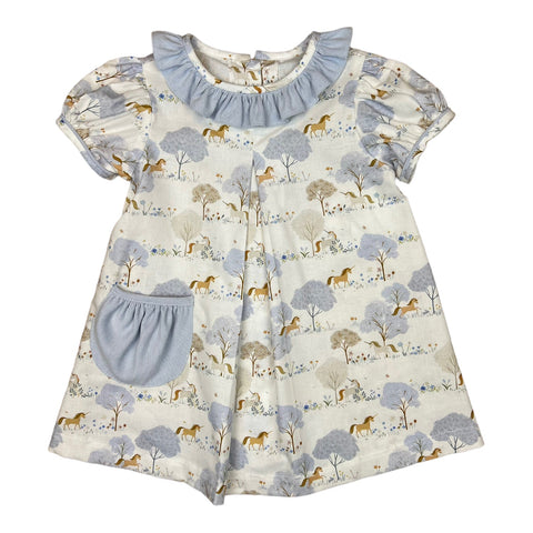 Avery Dress with Pocket - Unicorn Forest