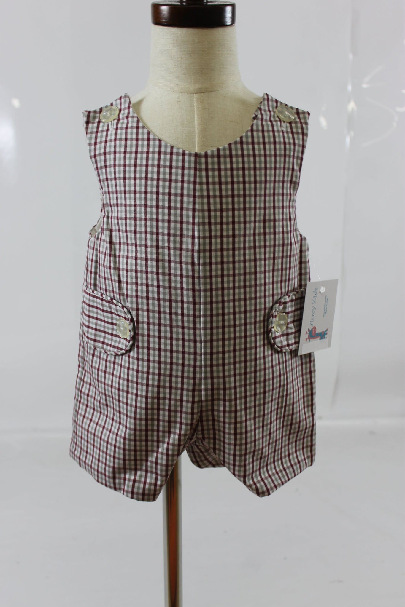 Nick Shortall - Gray Maroon Check