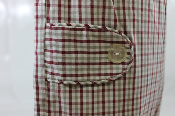 Nick Shortall - Gray Maroon Check