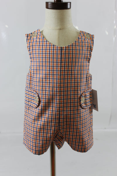 Nick Shortall - Orange Navy Check