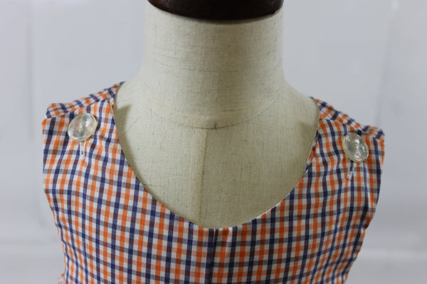 Nick Shortall - Orange Navy Check