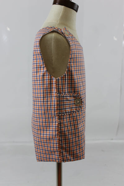 Nick Shortall - Orange Navy Check