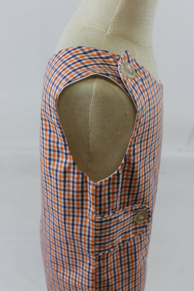 Nick Shortall - Orange Navy Check