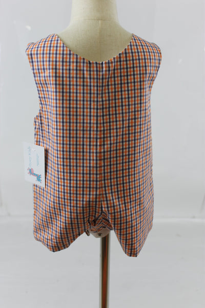 Nick Shortall - Orange Navy Check