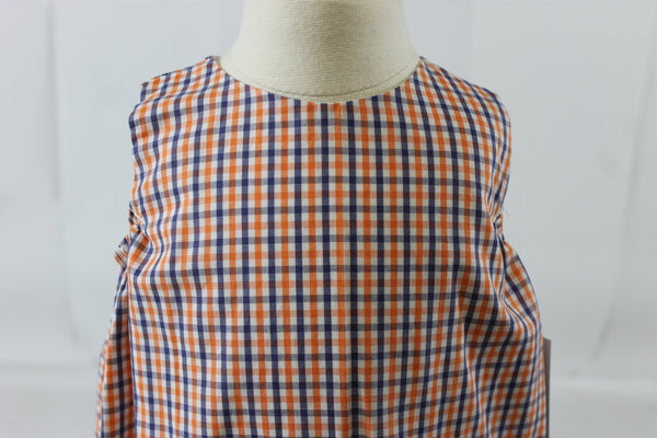 Jeff Bubble - Orange Navy Check