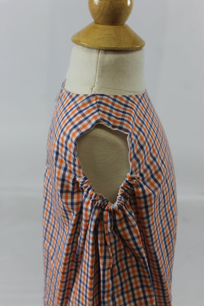 Jeff Bubble - Orange Navy Check