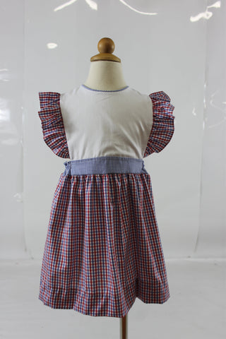 Whitney Dress - Red Royal Check