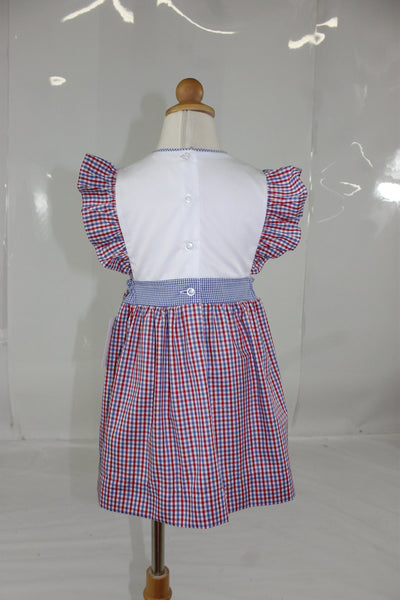 Whitney Dress - Red Royal Check