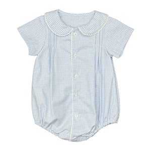 Mason Bubble Lace- Blue Check Oxford