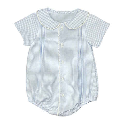 Mason Bubble Lace- Blue Check Oxford