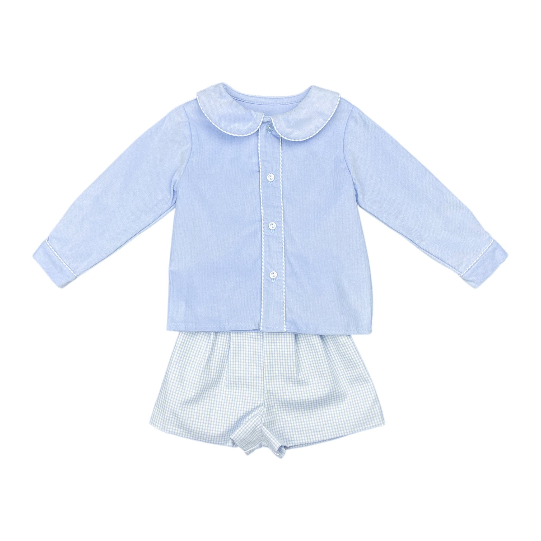 BOB BOY PANT SET S/S  - BLUE CORD