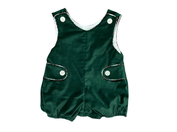 NICK BUBBLE W/ SHIRT - HUNTER GREEN VELVETEEN