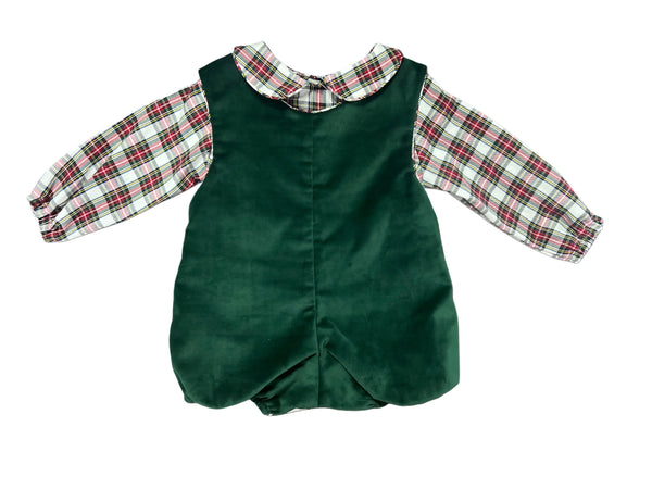 NICK BUBBLE W/ SHIRT - HUNTER GREEN VELVETEEN