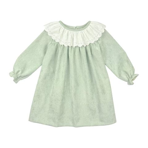 CHRISTY DRESS L/S LACE - MINT  CORD