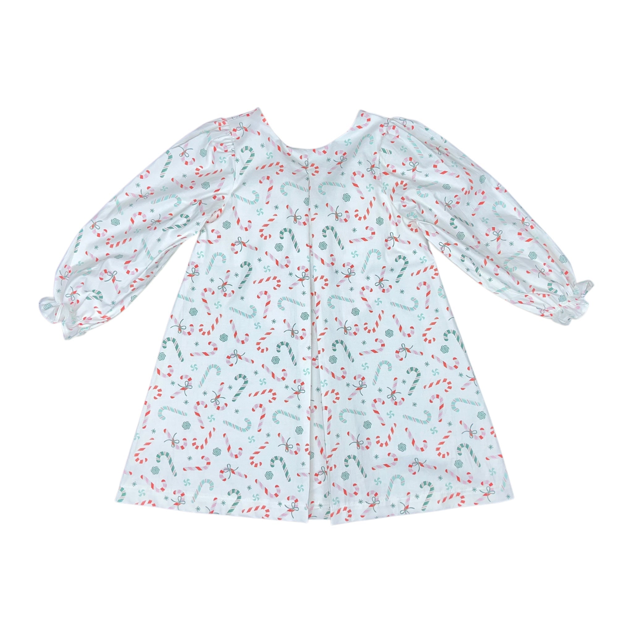 JACKLYN DRESS L/S  - MINT/ PINK CANDY CANE