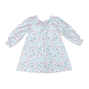 JACKLYN DRESS L/S  - MINT/ PINK CANDY CANE