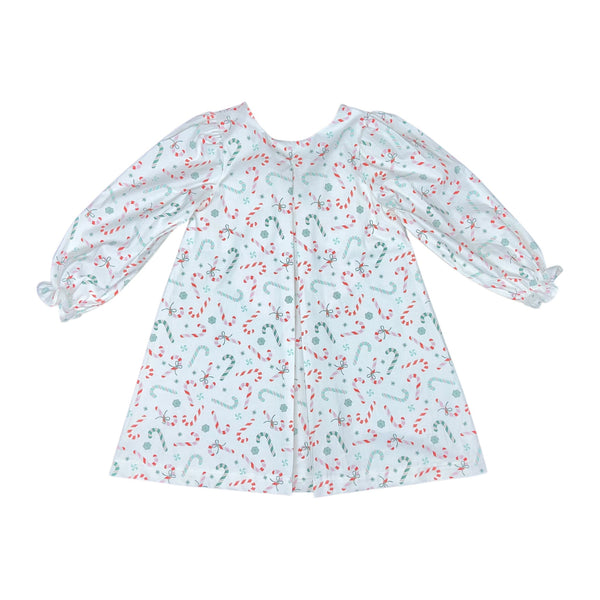 JACKLYN DRESS L/S  - MINT/ PINK CANDY CANE