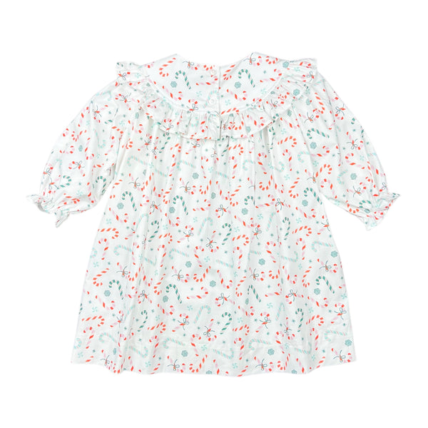 PENELOPE DRESS  - MINT/ PINK CANDY CANE