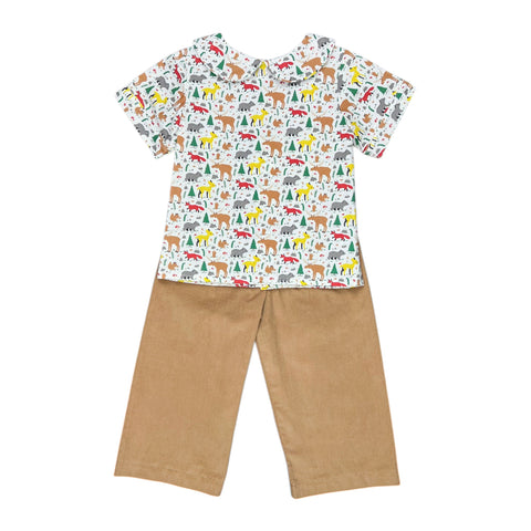 BOB BOY PANT SET S/S - MOOSE