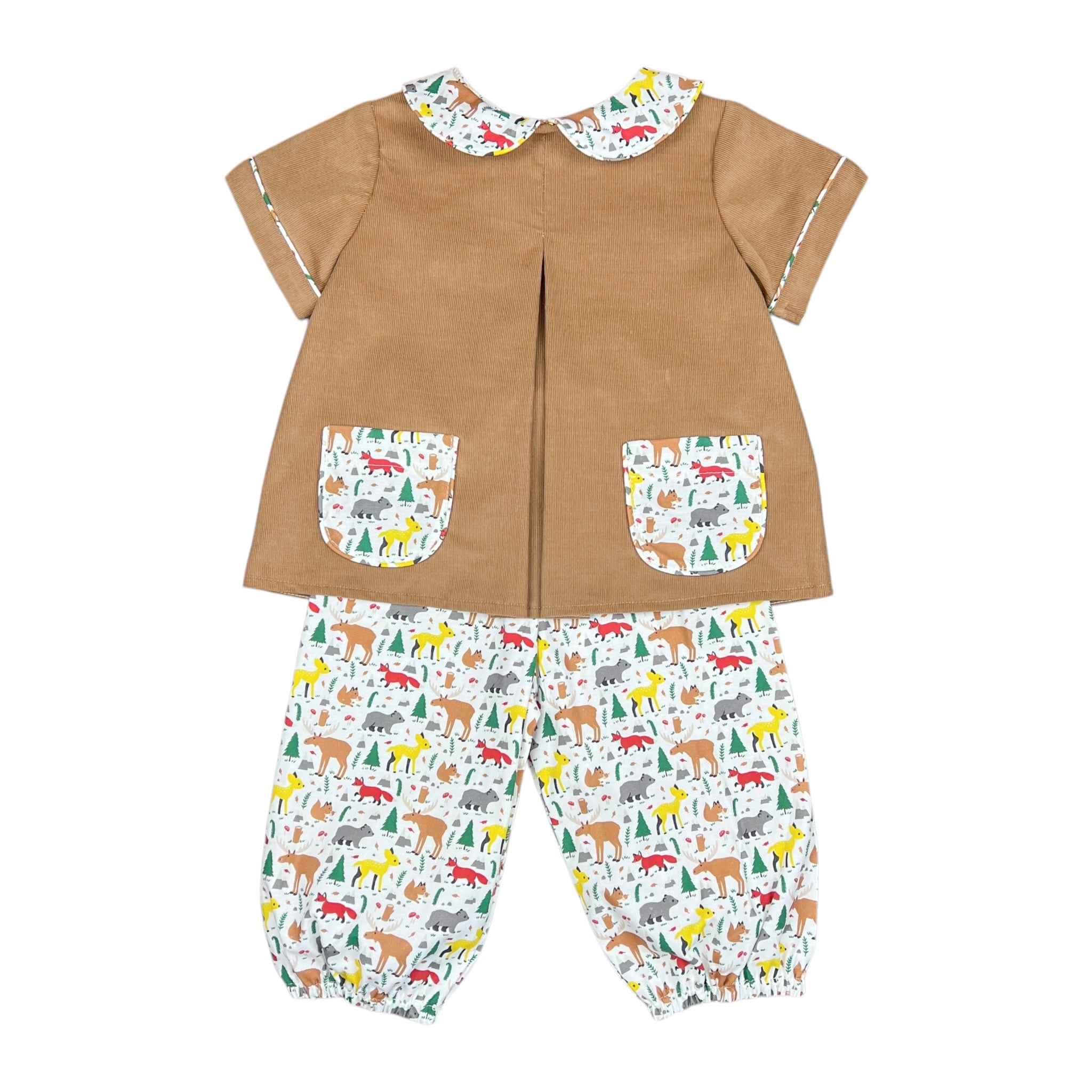 DIAPER BLOOMER PANT SET L/S  - MOOSE